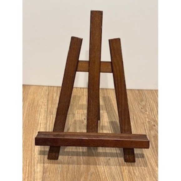 The Unbranded Brand Other - Wooden Display Easel Tabletop Large Art Stand Photo Holder Dark Brown